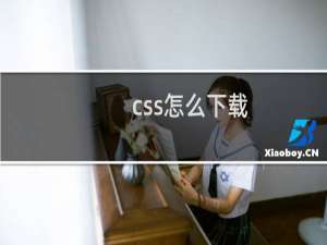 css怎么下载
