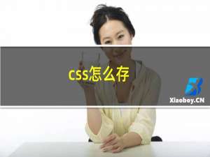 css怎么存