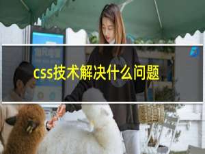 css技术解决什么问题