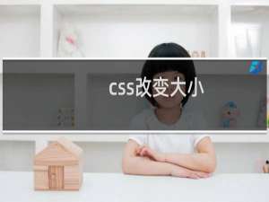 css改变大小
