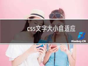 css文字大小自适应