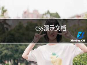 css演示文档