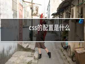 css的配置是什么