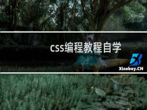 css编程教程自学