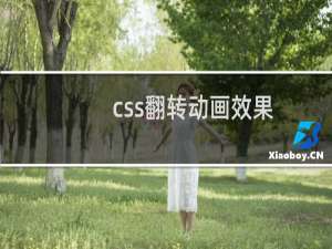 css翻转动画效果