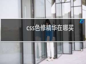 css色修精华在哪买