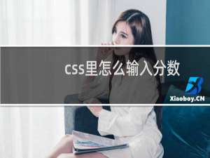 css里怎么输入分数