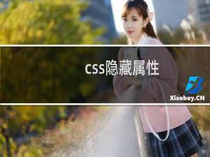 css隐藏属性