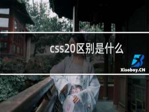 css 区别是什么