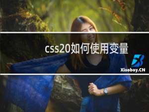css 如何使用变量