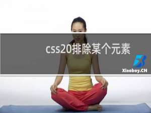 css 排除某个元素
