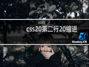 css 第二行 缩进