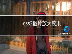 css3图片放大效果