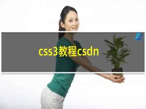 css3教程csdn