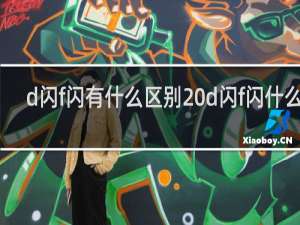 d闪f闪有什么区别 d闪f闪什么梗