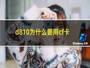 d810为什么要用cf卡