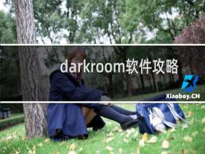 darkroom软件攻略