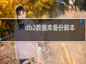db2数据库备份脚本