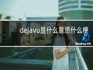 dejavu是什么意思什么梗