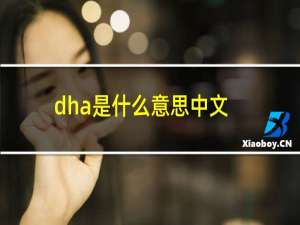 dha是什么意思中文（dha是什么意思）