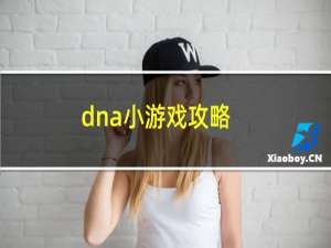 dna小游戏攻略