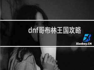 dnf哥布林王国攻略