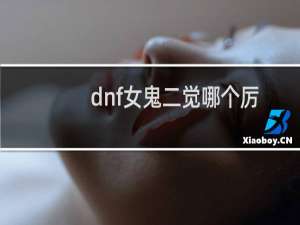 dnf女鬼二觉哪个厉害？