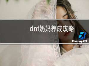 dnf奶妈养成攻略