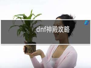 dnf神殿攻略