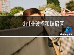 dnf非破招和破招区别（dnf非法）