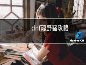 dnf魂野猪攻略