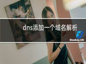 dns添加一个域名解析