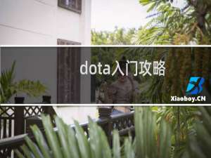 dota入门攻略