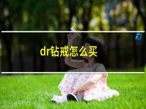 dr钻戒怎么买