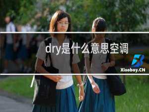 dry是什么意思空调