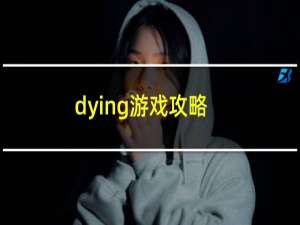 dying游戏攻略