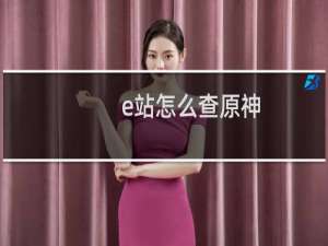 e站怎么查原神