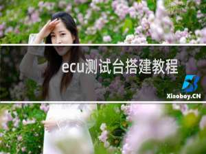 ecu测试台搭建教程
