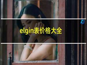 elgin表价格大全