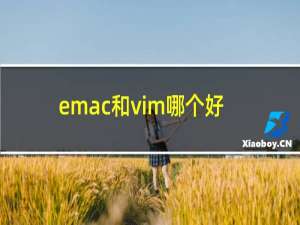 emac和vim哪个好