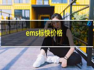 ems标快价格