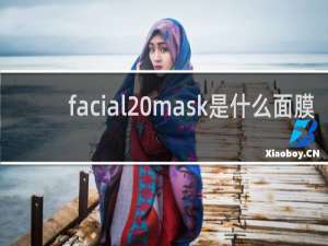 facial mask是什么面膜