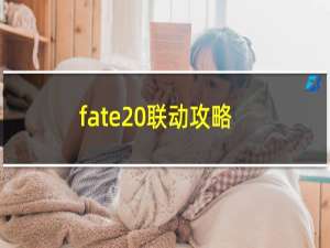 fate 联动攻略