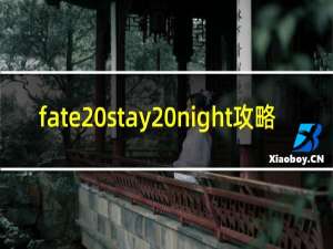 fate stay night攻略