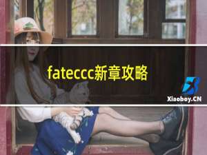fateccc新章攻略