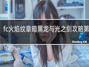 fc火焰纹章暗黑龙与光之剑攻略第四章