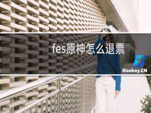 fes原神怎么退票