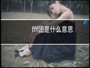 fff团是什么意思，他的出处是什么什么梗