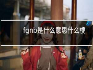 fgnb是什么意思什么梗