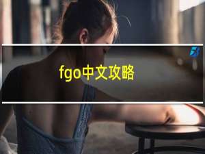 fgo中文攻略